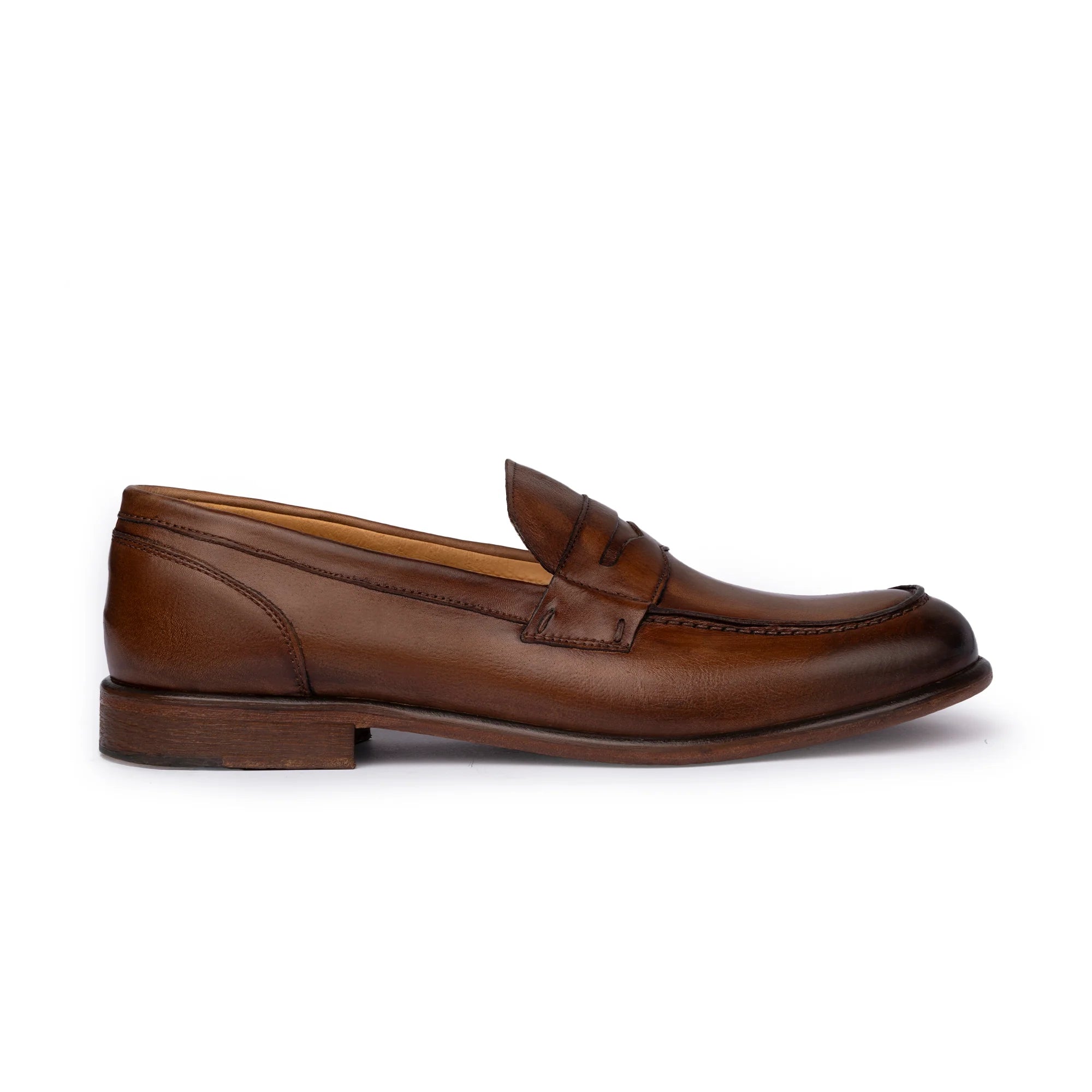Mocassini Uomo Pelle Di Vitello Soft Camel