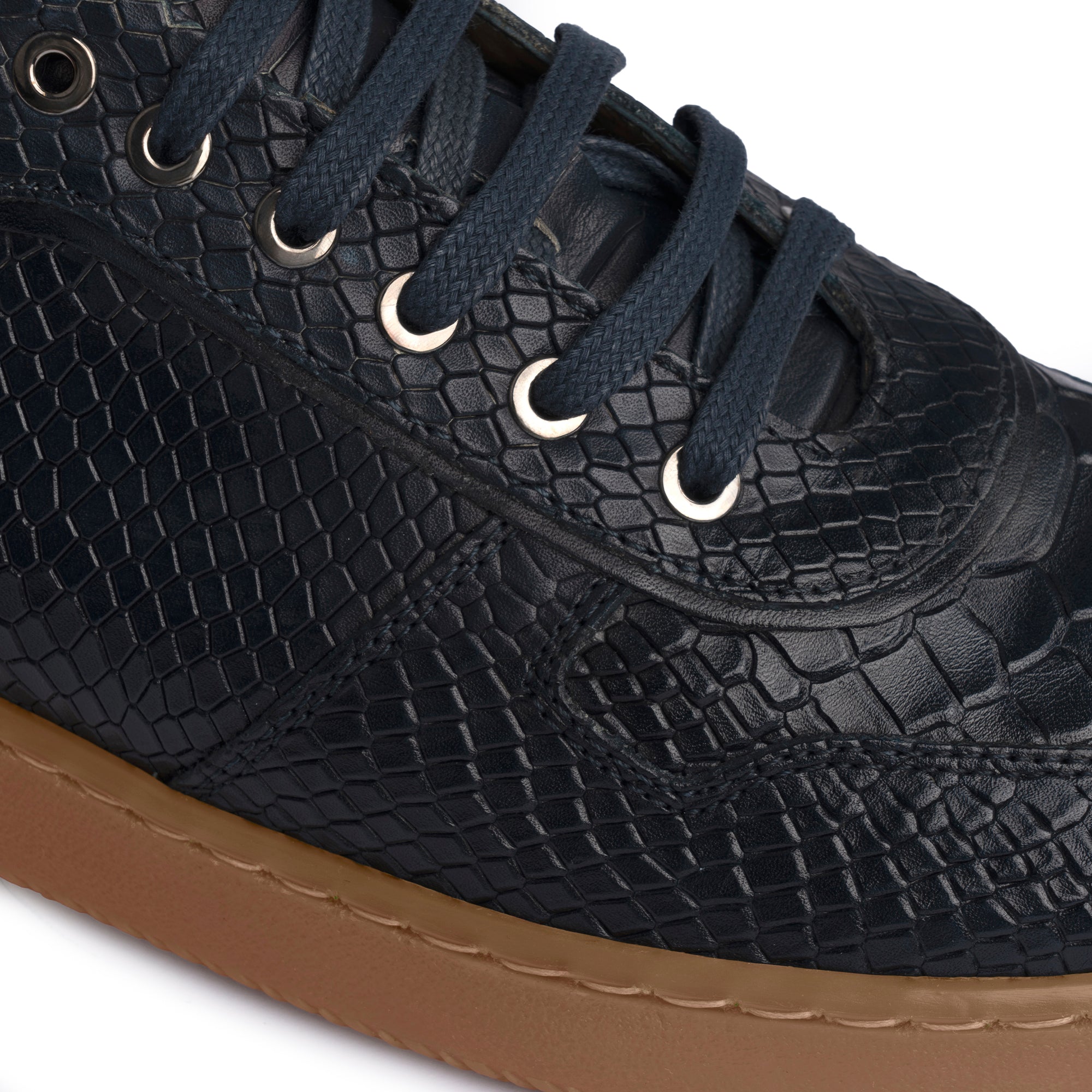 Sneakers Uomo Pelle Di Vitello Marine