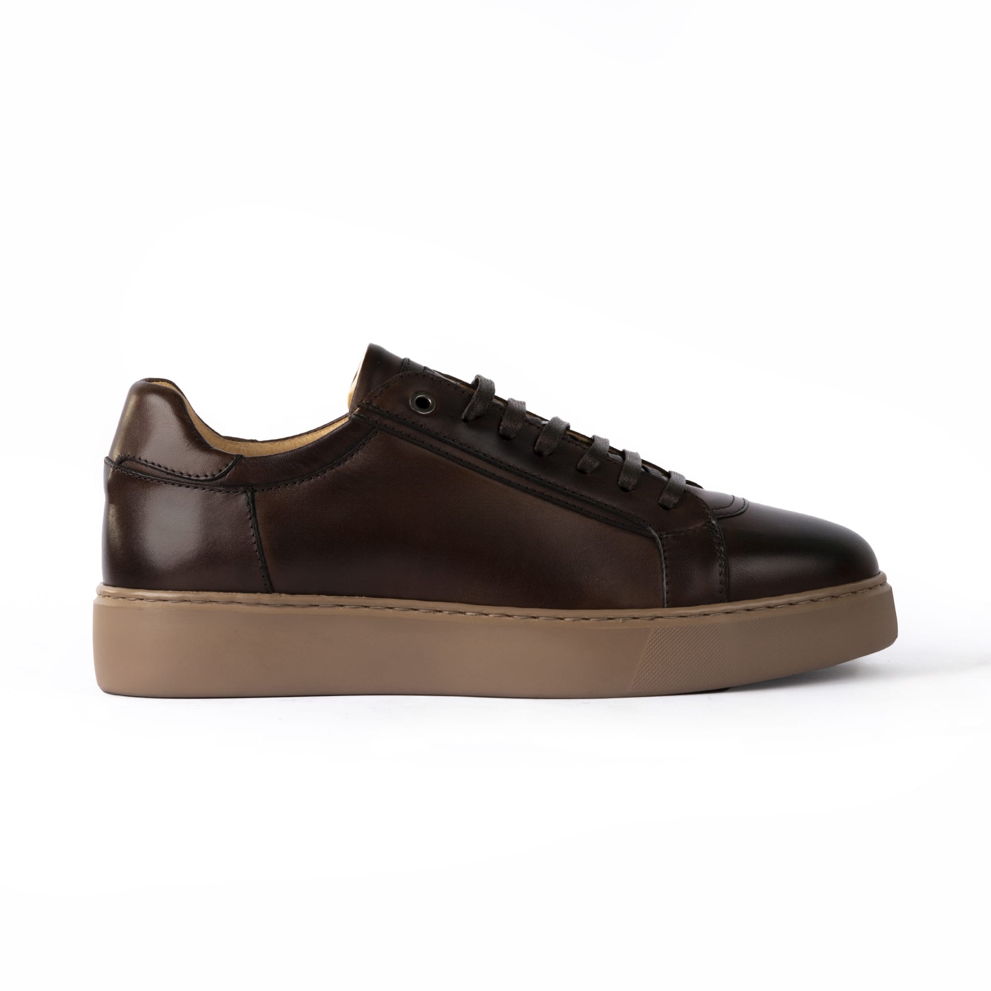 Sneakers Uomo Vitello Brown