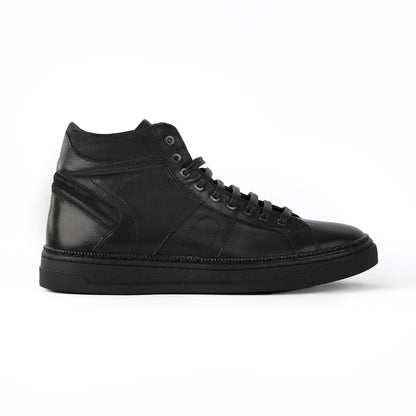 Sneakers Uomo Vitello Nero