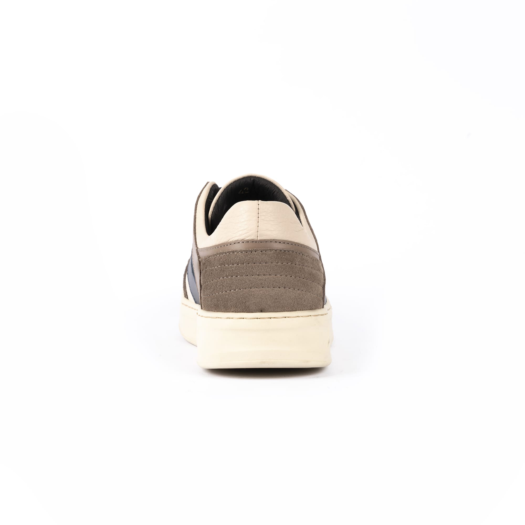 Sneakers Uomo Pelle/Camoscio Latte