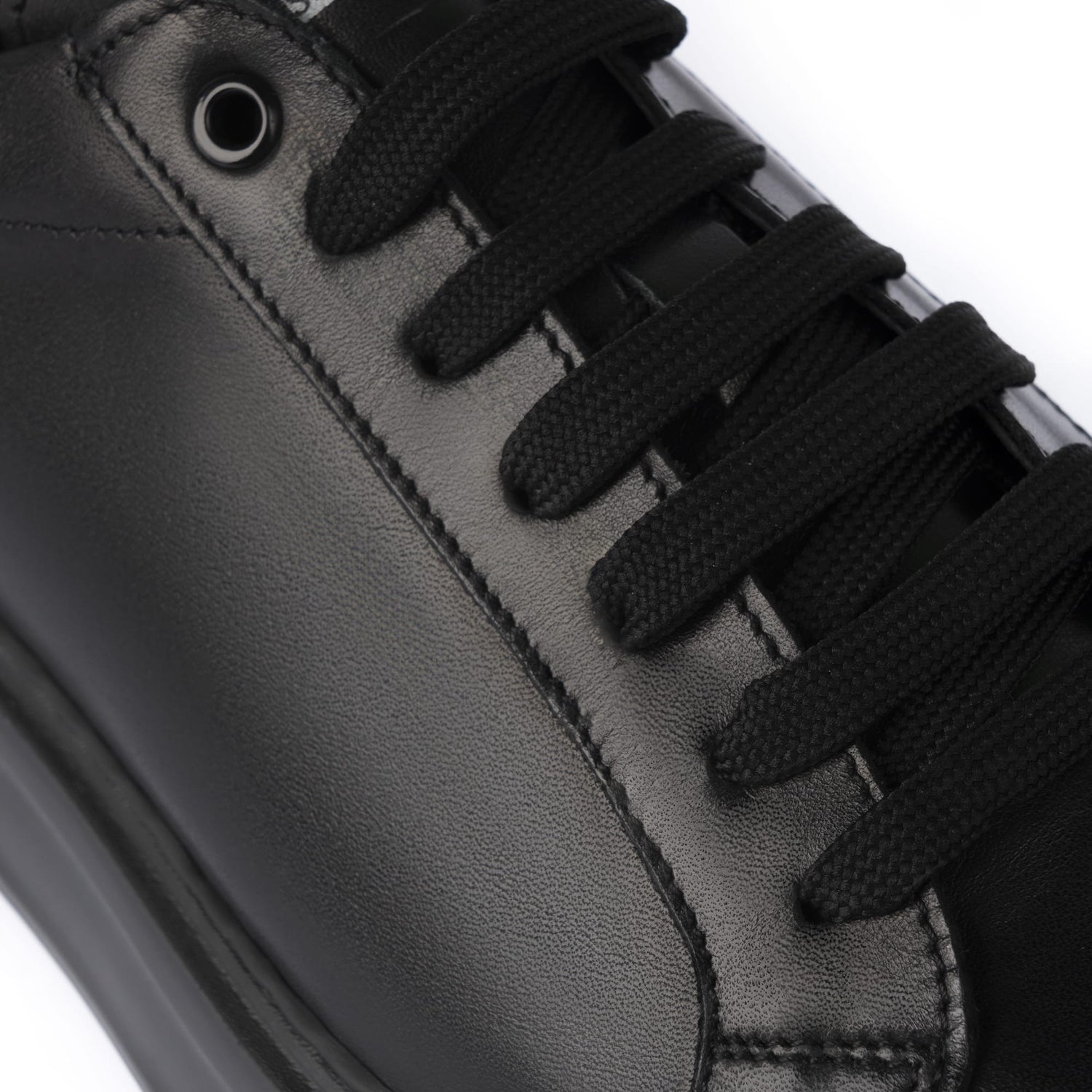 Sneakers Uomo Vitello Nappa Nero