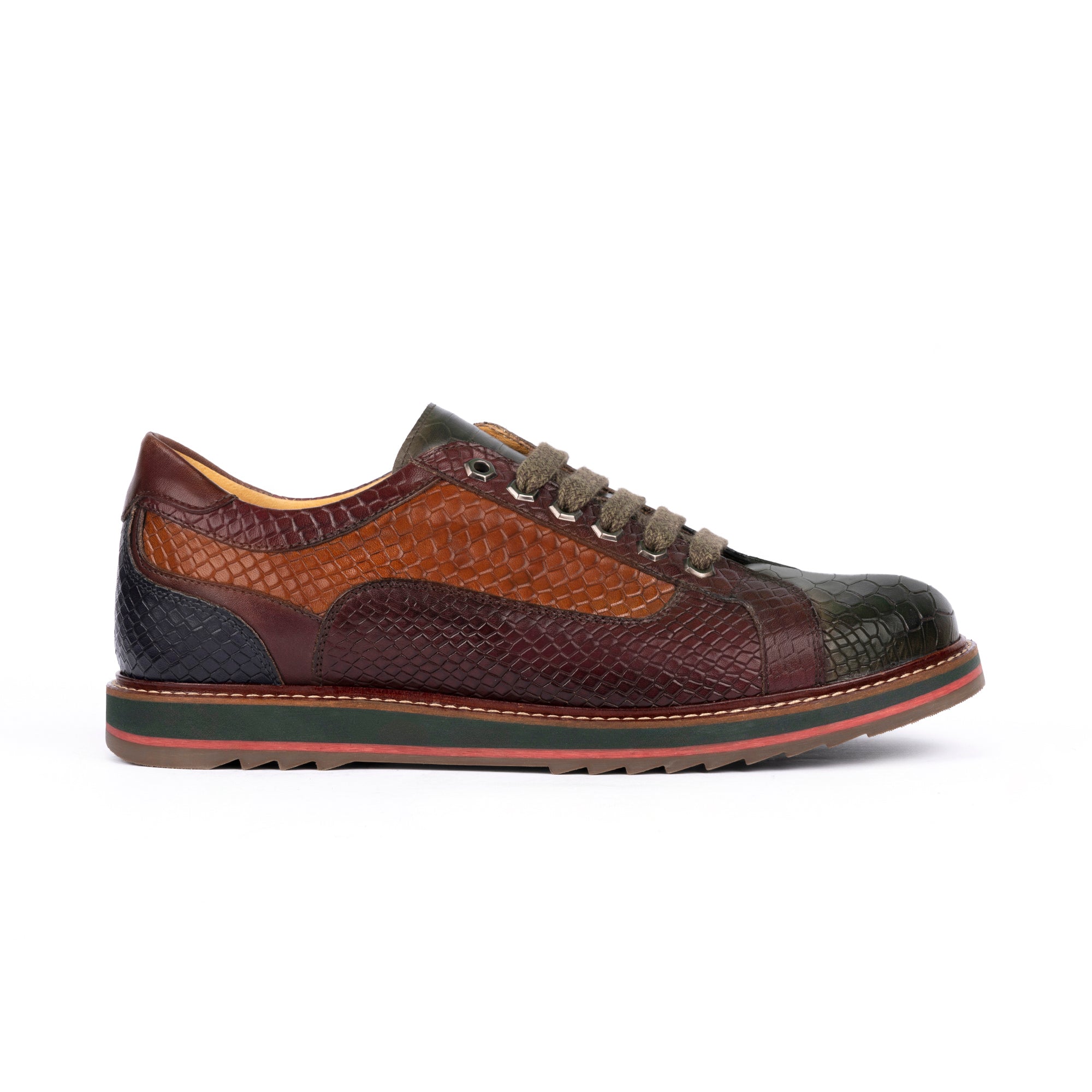 Sneakers Uomo Vitello Foresta