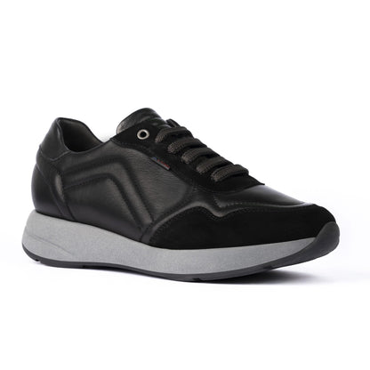 Sneakers Uomo Pelle Camoscio Nero