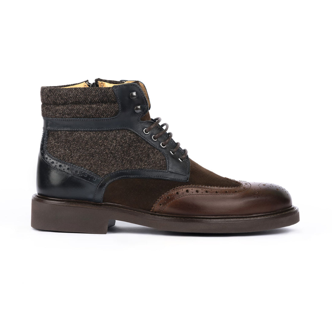 Stivaletto Uomo Pelle Camoscio Brown