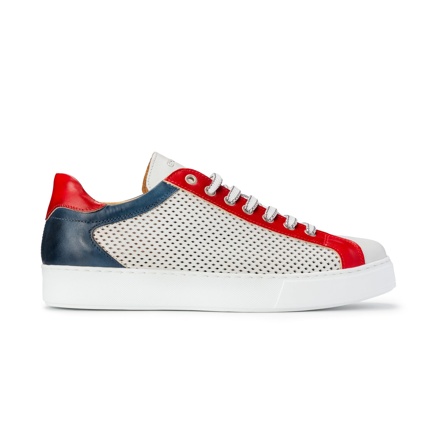 Scarpa Sneakers Uomo Bianca/Rossa/Blu