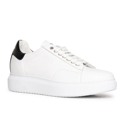 Sneakers Uomo Pelle Nappa Bianca