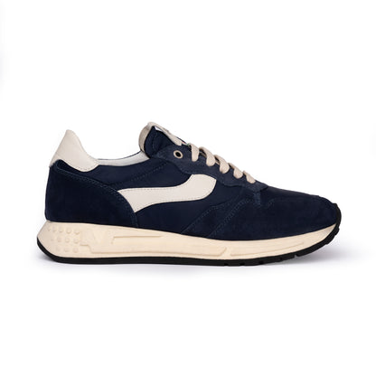 Sneakers Uomo Camoscio e Tessuto Blu Royal