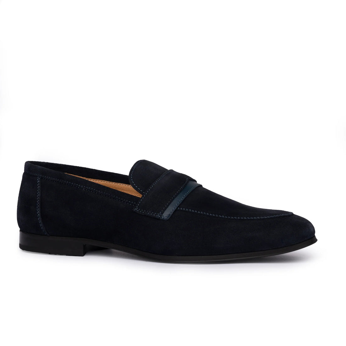 Mocassini Uomo Camoscio Blu