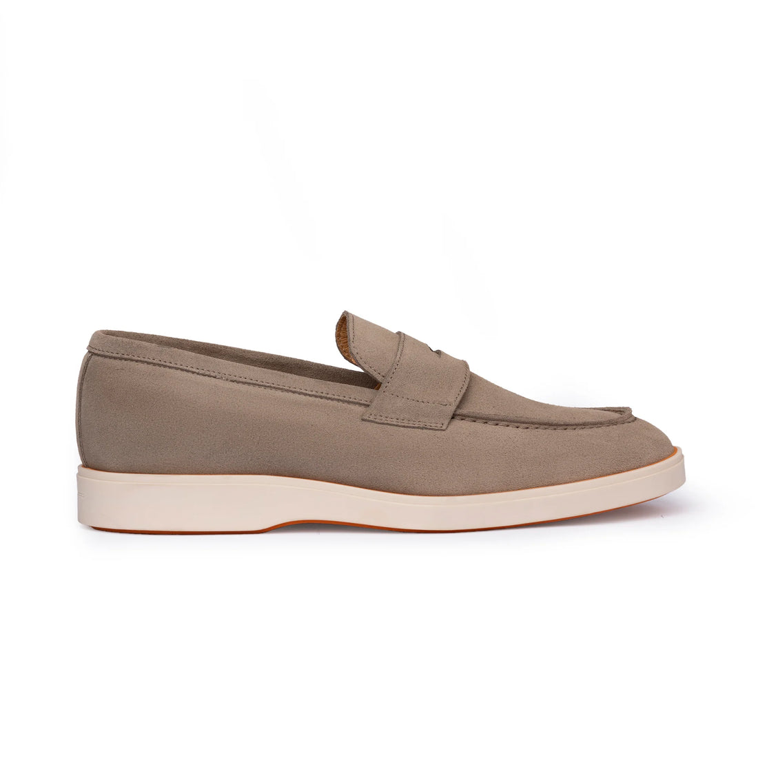 Mocassini Uomo Camoscio Beige