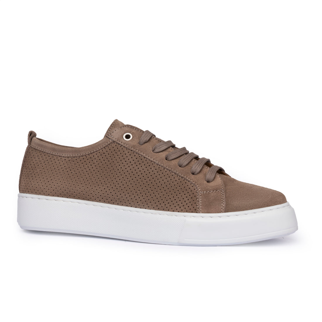 Sneakers Uomo Camoscio Taupe