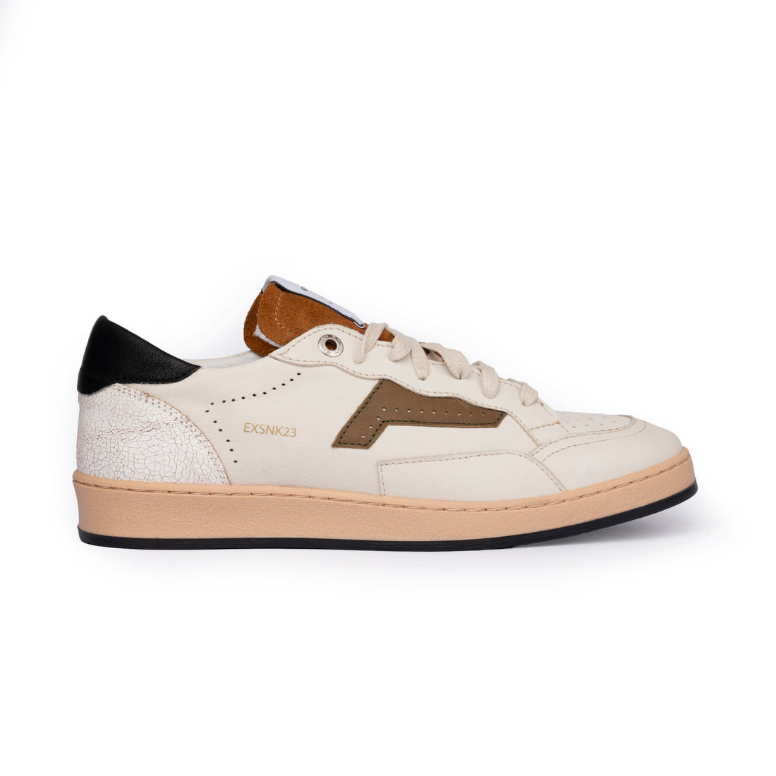 Sneakers Uomo Pelle Di Vitello Beige