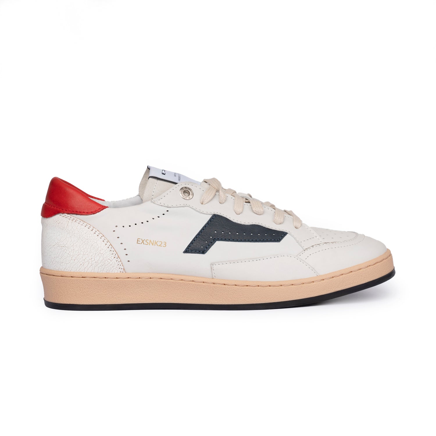 Sneakers Uomo Pelle Di Vitello Beige