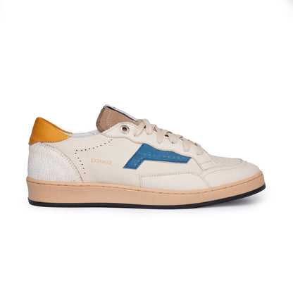 Sneakers Uomo Pelle Di Vitello Beige